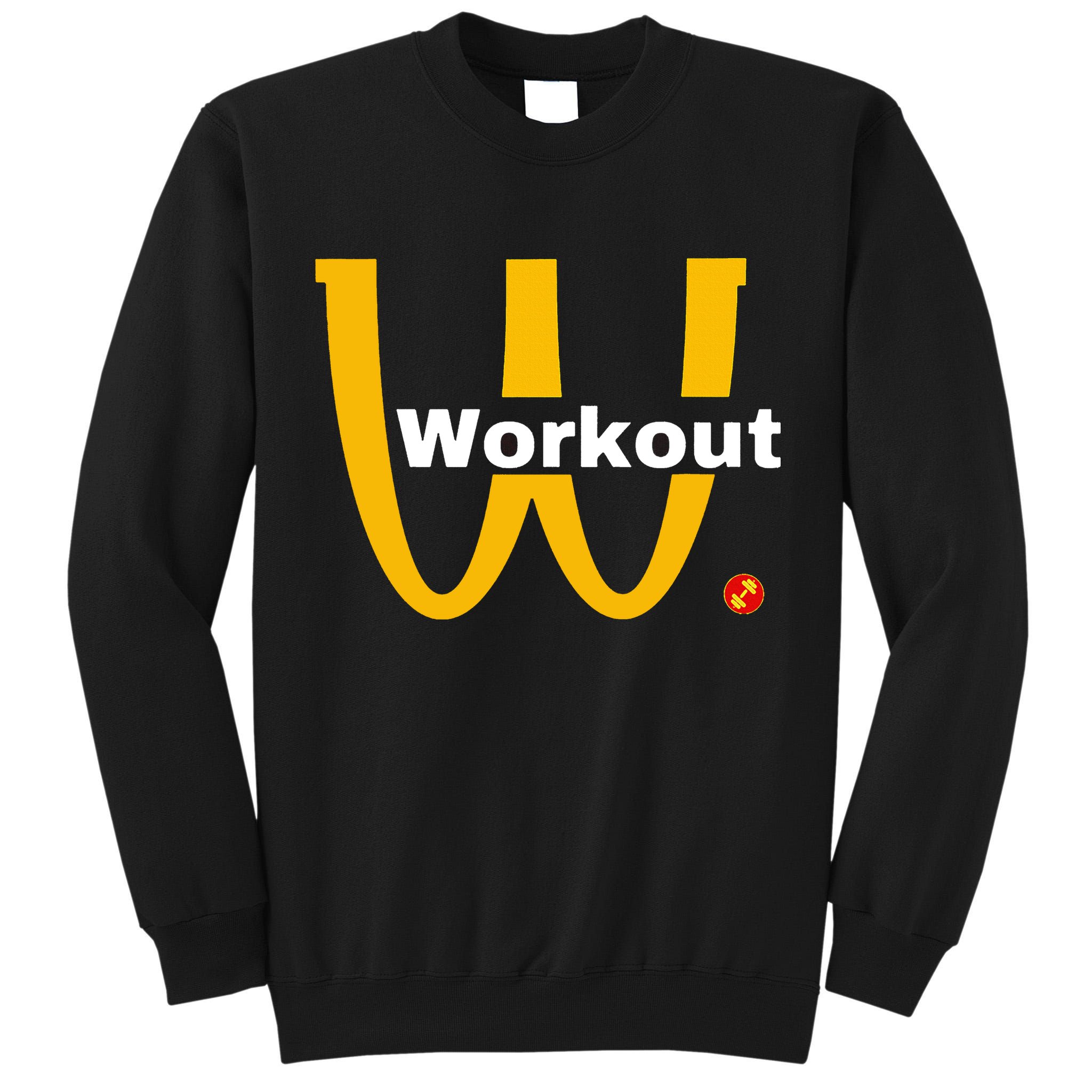 Fitness Gym Sarcastic Spoof Parody Logo Funny Workout Tall Sweatshirt