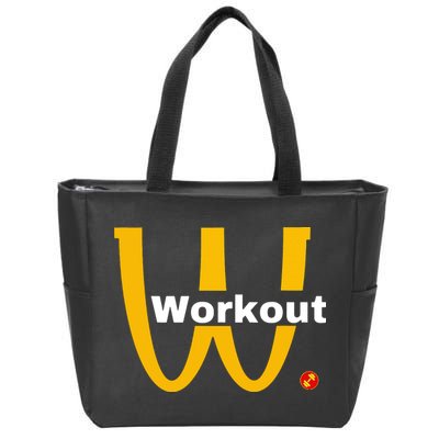 Fitness Gym Sarcastic Spoof Parody Logo Funny Workout Zip Tote Bag