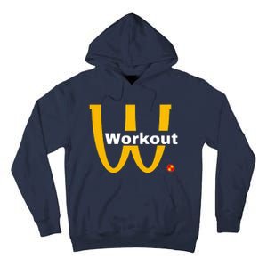 Fitness Gym Sarcastic Spoof Parody Logo Funny Workout Tall Hoodie