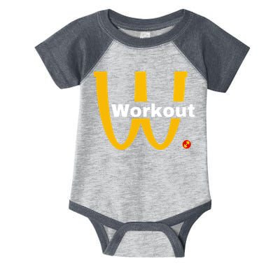 Fitness Gym Sarcastic Spoof Parody Logo Funny Workout Infant Baby Jersey Bodysuit