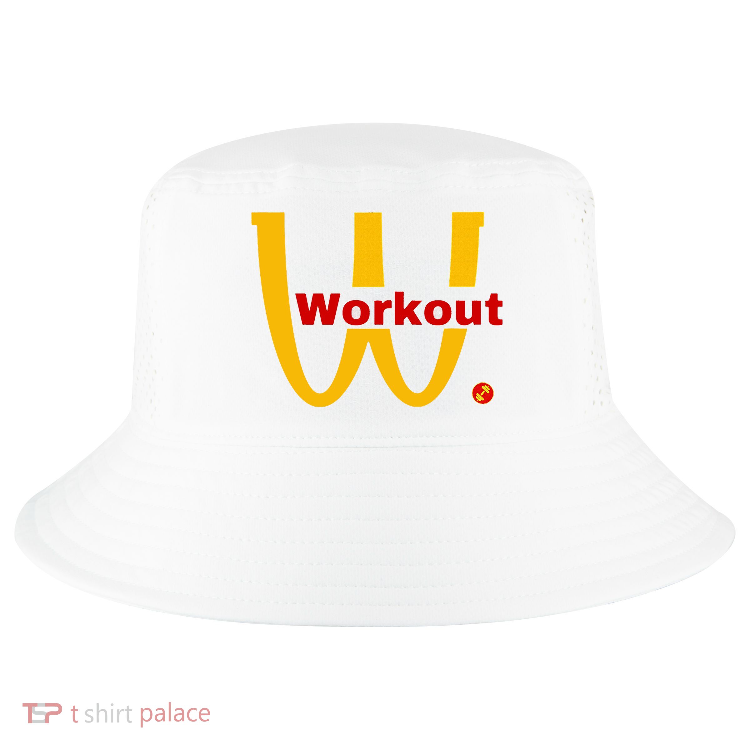 Fitness Gym Sarcastic Spoof Parody Logo Funny Workout Cool Comfort Performance Bucket Hat