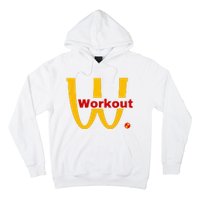 Fitness Gym Sarcastic Spoof Parody Logo Funny Workout Hoodie