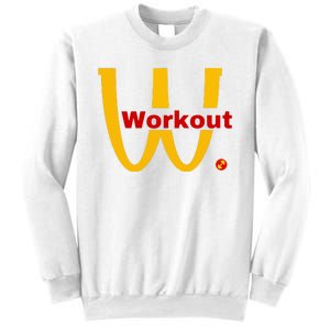 Fitness Gym Sarcastic Spoof Parody Logo Funny Workout Sweatshirt