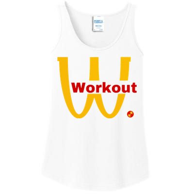 Fitness Gym Sarcastic Spoof Parody Logo Funny Workout Ladies Essential Tank