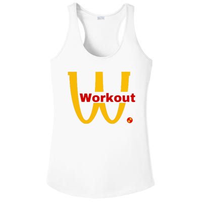 Fitness Gym Sarcastic Spoof Parody Logo Funny Workout Ladies PosiCharge Competitor Racerback Tank