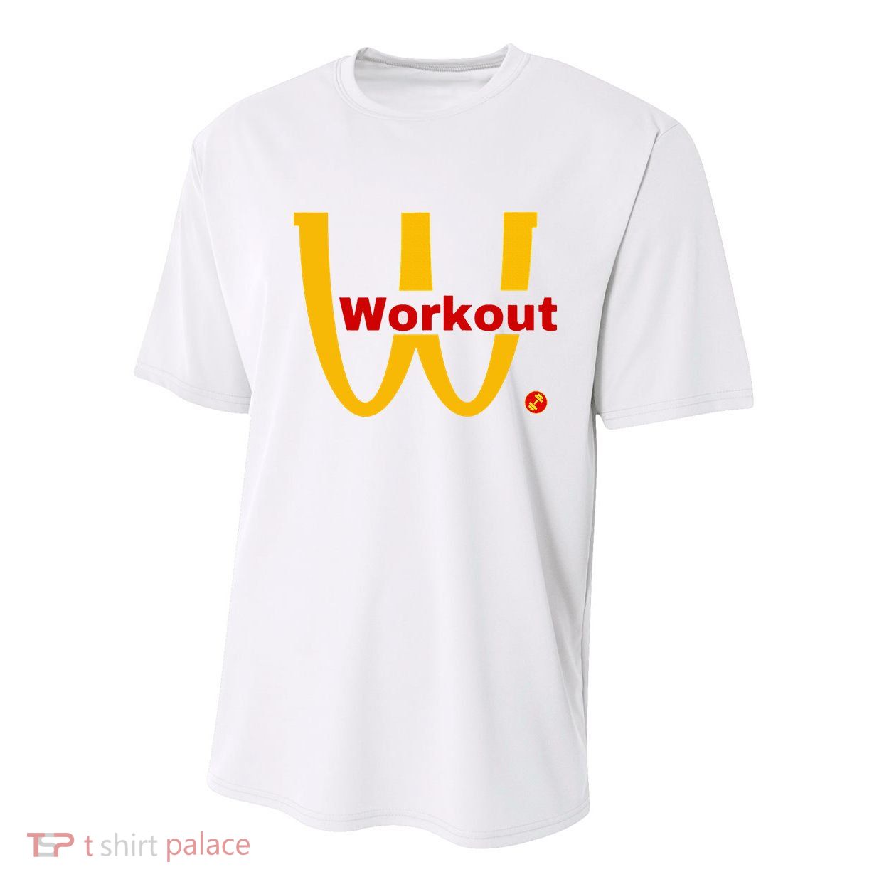 Fitness Gym Sarcastic Spoof Parody Logo Funny Workout Youth Performance Sprint T-Shirt