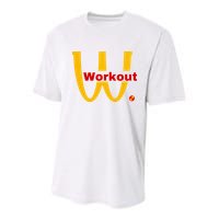 Fitness Gym Sarcastic Spoof Parody Logo Funny Workout Youth Performance Sprint T-Shirt