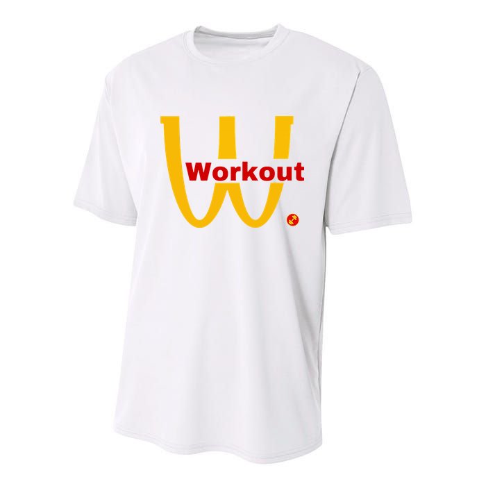 Fitness Gym Sarcastic Spoof Parody Logo Funny Workout Youth Performance Sprint T-Shirt