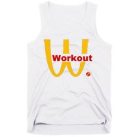 Fitness Gym Sarcastic Spoof Parody Logo Funny Workout Tank Top