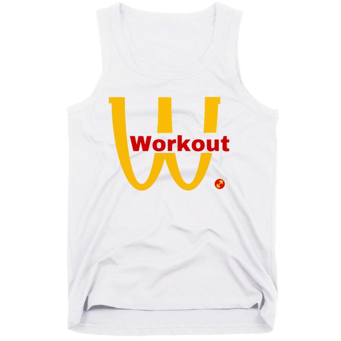 Fitness Gym Sarcastic Spoof Parody Logo Funny Workout Tank Top