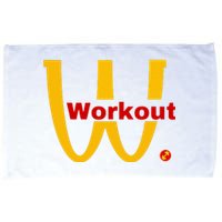 Fitness Gym Sarcastic Spoof Parody Logo Funny Workout Microfiber Hand Towel