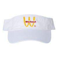 Fitness Gym Sarcastic Spoof Parody Logo Funny Workout Visor