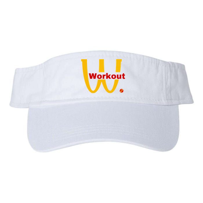 Fitness Gym Sarcastic Spoof Parody Logo Funny Workout Visor