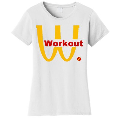 Fitness Gym Sarcastic Spoof Parody Logo Funny Workout Women's T-Shirt