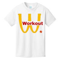 Fitness Gym Sarcastic Spoof Parody Logo Funny Workout Kids T-Shirt