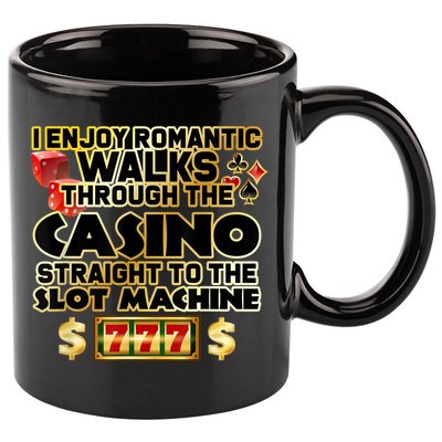 Funny Gambler Slot Machine Casino Las Vegas Gambling 11oz C Handle Ceramic Mug