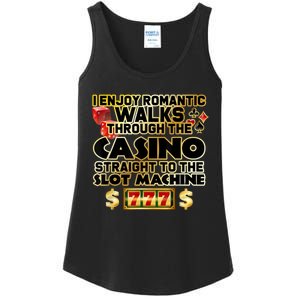 Funny Gambler Slot Machine Casino Las Vegas Gambling Ladies Essential Tank