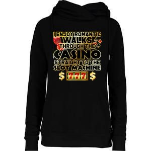 Funny Gambler Slot Machine Casino Las Vegas Gambling Womens Funnel Neck Pullover Hood