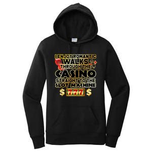 Funny Gambler Slot Machine Casino Las Vegas Gambling Women's Pullover Hoodie