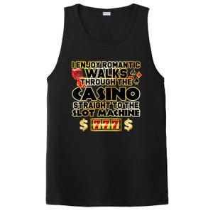 Funny Gambler Slot Machine Casino Las Vegas Gambling PosiCharge Competitor Tank