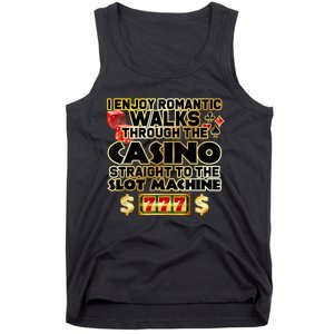 Funny Gambler Slot Machine Casino Las Vegas Gambling Tank Top