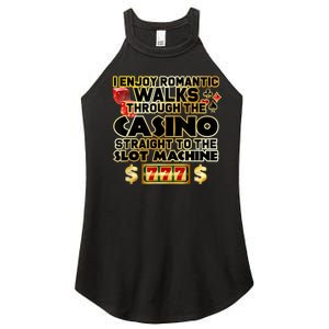 Funny Gambler Slot Machine Casino Las Vegas Gambling Women's Perfect Tri Rocker Tank