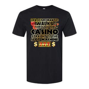 Funny Gambler Slot Machine Casino Las Vegas Gambling Softstyle CVC T-Shirt