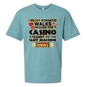 Funny Gambler Slot Machine Casino Las Vegas Gambling Sueded Cloud Jersey T-Shirt