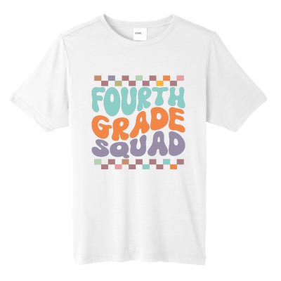 Fourth Grade Squad Retro Groovy Happy First Day Of School Gift Tall Fusion ChromaSoft Performance T-Shirt