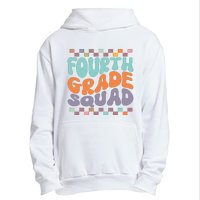 Fourth Grade Squad Retro Groovy Happy First Day Of School Gift Urban Pullover Hoodie