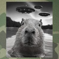 Funny Graphiccapybara Selfie With Ufos Weird Legacy Tie Dye Trucker Hat