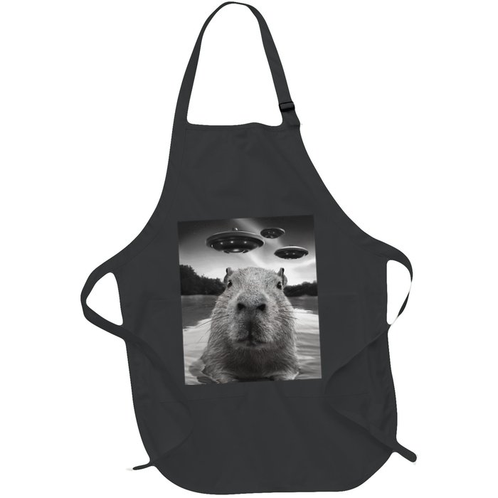 Funny Graphiccapybara Selfie With Ufos Weird Apron