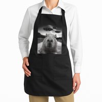 Funny Graphiccapybara Selfie With Ufos Weird Apron