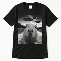 Funny Graphiccapybara Selfie With Ufos Weird Tall T-Shirt