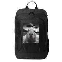 Funny Graphiccapybara Selfie With Ufos Weird City Backpack