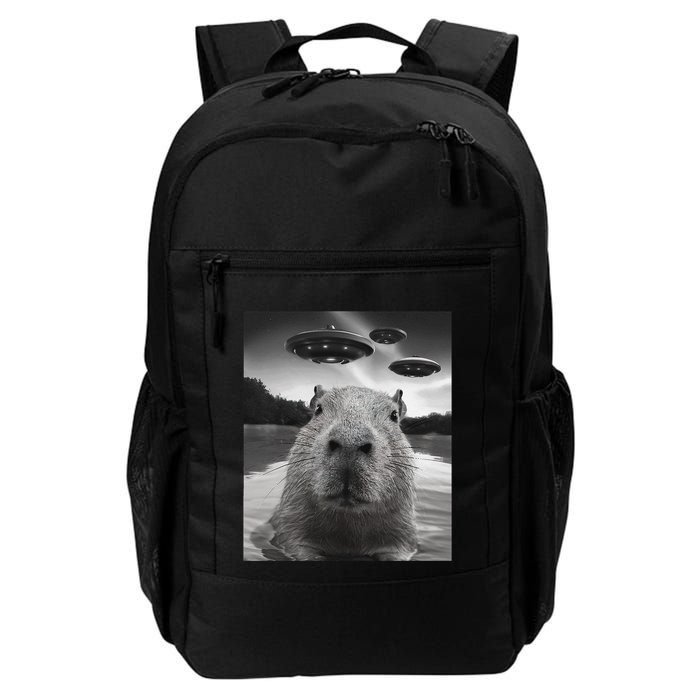 Funny Graphiccapybara Selfie With Ufos Weird Backpack