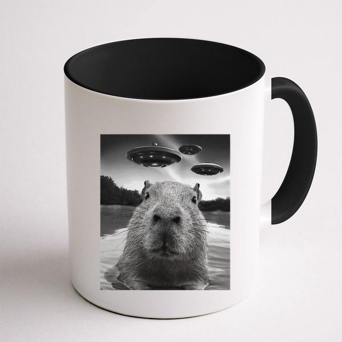 Funny Graphiccapybara Selfie With Ufos Weird Mug