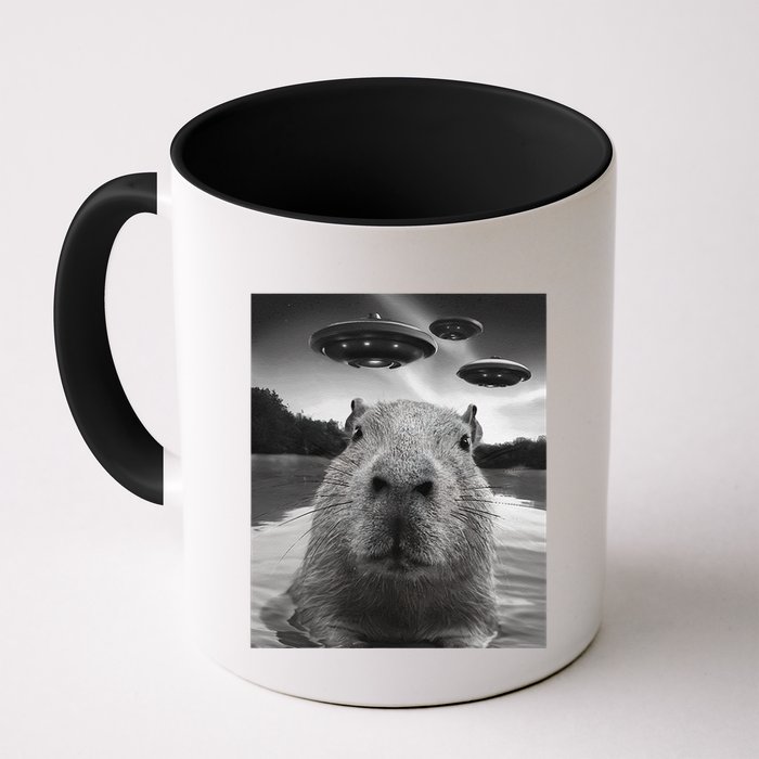 Funny Graphiccapybara Selfie With Ufos Weird Mug