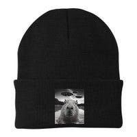 Funny Graphiccapybara Selfie With Ufos Weird Beanie