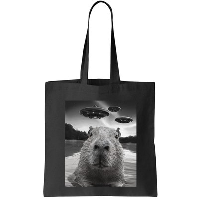 Funny Graphiccapybara Selfie With Ufos Weird Bag