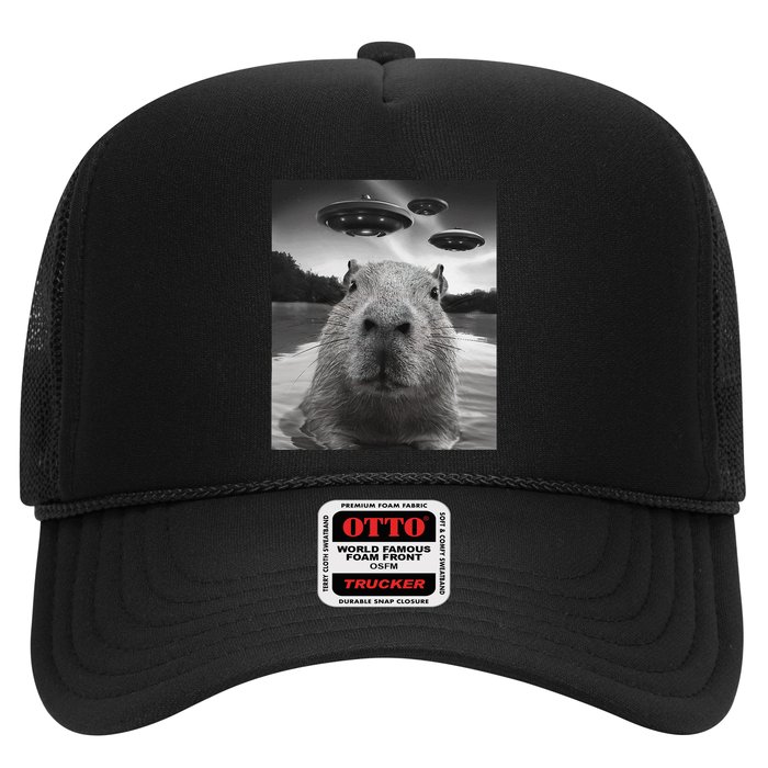 Funny Graphiccapybara Selfie With Ufos Weird Hat