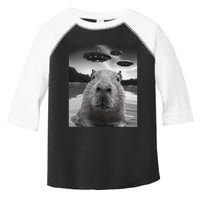 Funny Graphiccapybara Selfie With Ufos Weird Toddler Fine Jersey T-Shirt