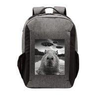 Funny Graphiccapybara Selfie With Ufos Weird Vector Backpack