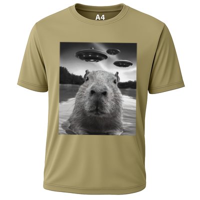 Funny Graphiccapybara Selfie With Ufos Weird Performance Shirt