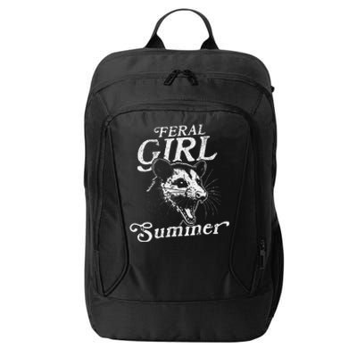 Feral Girl Summer Wild Opossum Fun City Backpack