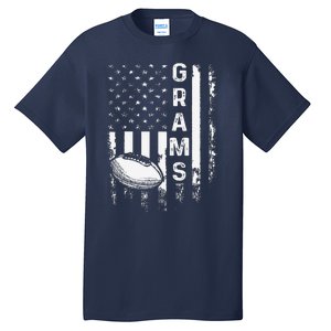 Football Grams Sports Player America Flagxmas Tall T-Shirt