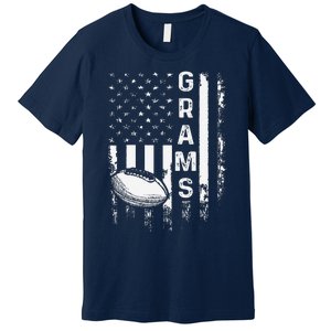 Football Grams Sports Player America Flagxmas Premium T-Shirt