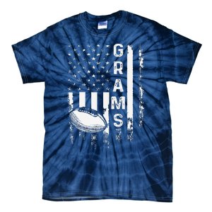 Football Grams Sports Player America Flagxmas Tie-Dye T-Shirt