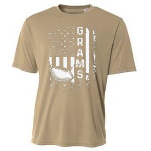 Football Grams Sports Player America Flagxmas Cooling Performance Crew T-Shirt