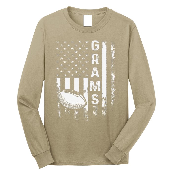 Football Grams Sports Player America Flagxmas Long Sleeve Shirt